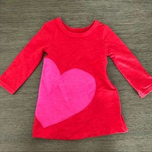 Cat & Jack red and pink heart dress size 18 months
